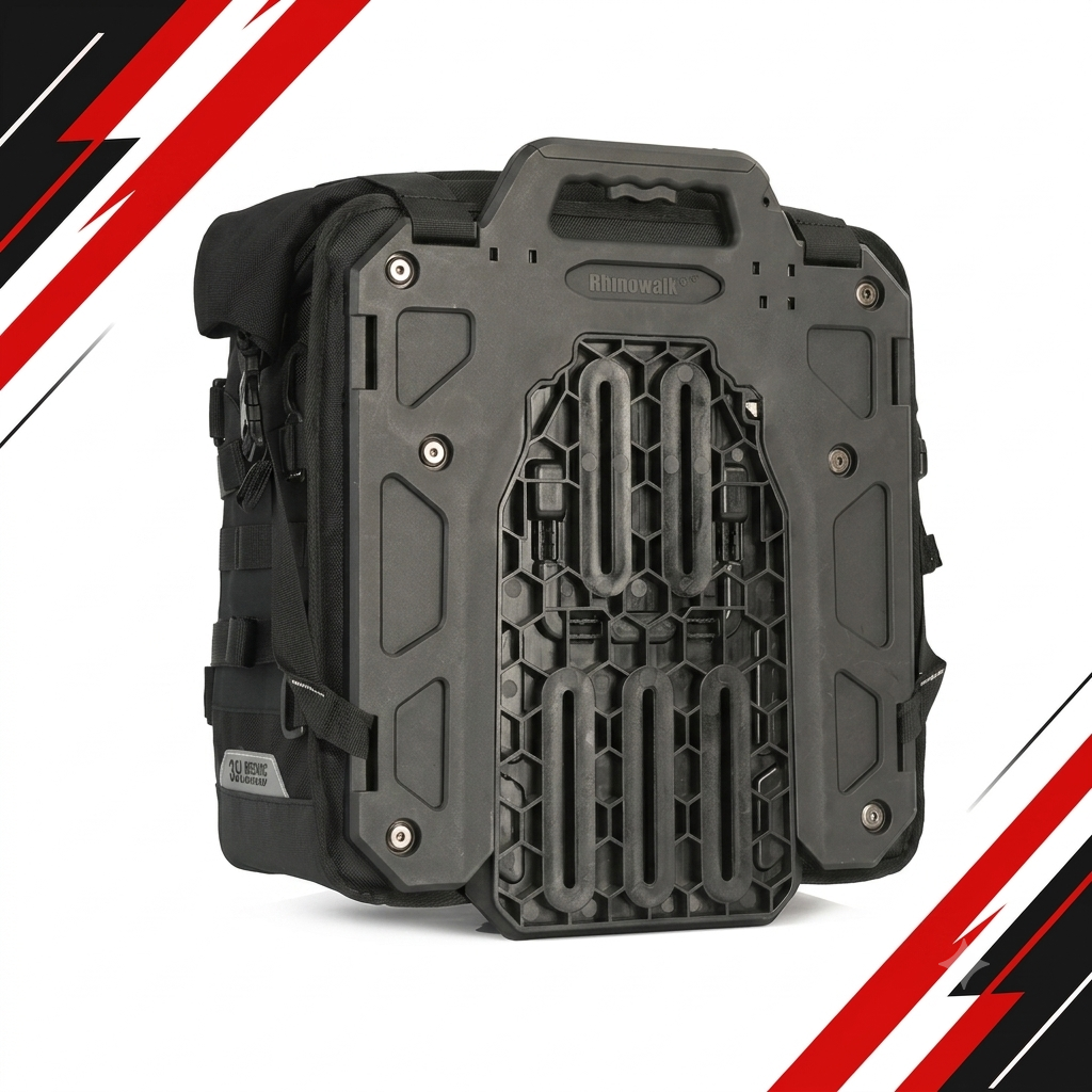 Sac Latéral Moto 35L Rhinowalk Mechanic — Quick-Release · Waterproof · MOLLE